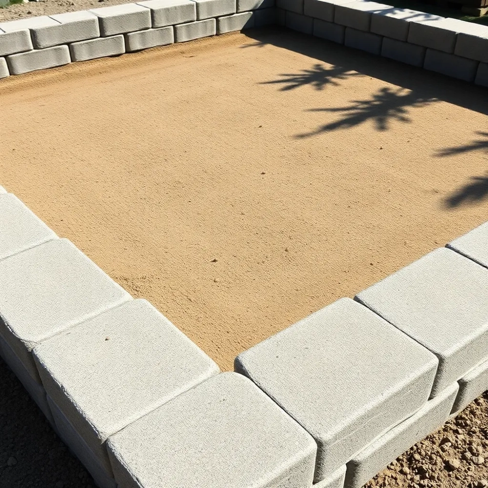 Fundament pod szklarnię z krawężników
