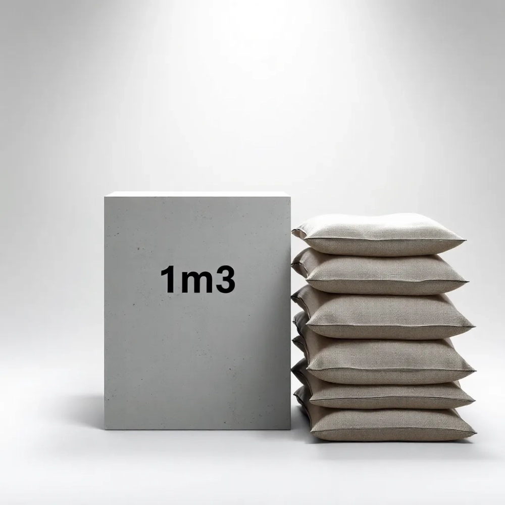 Ile worków betonu B25 na 1m3