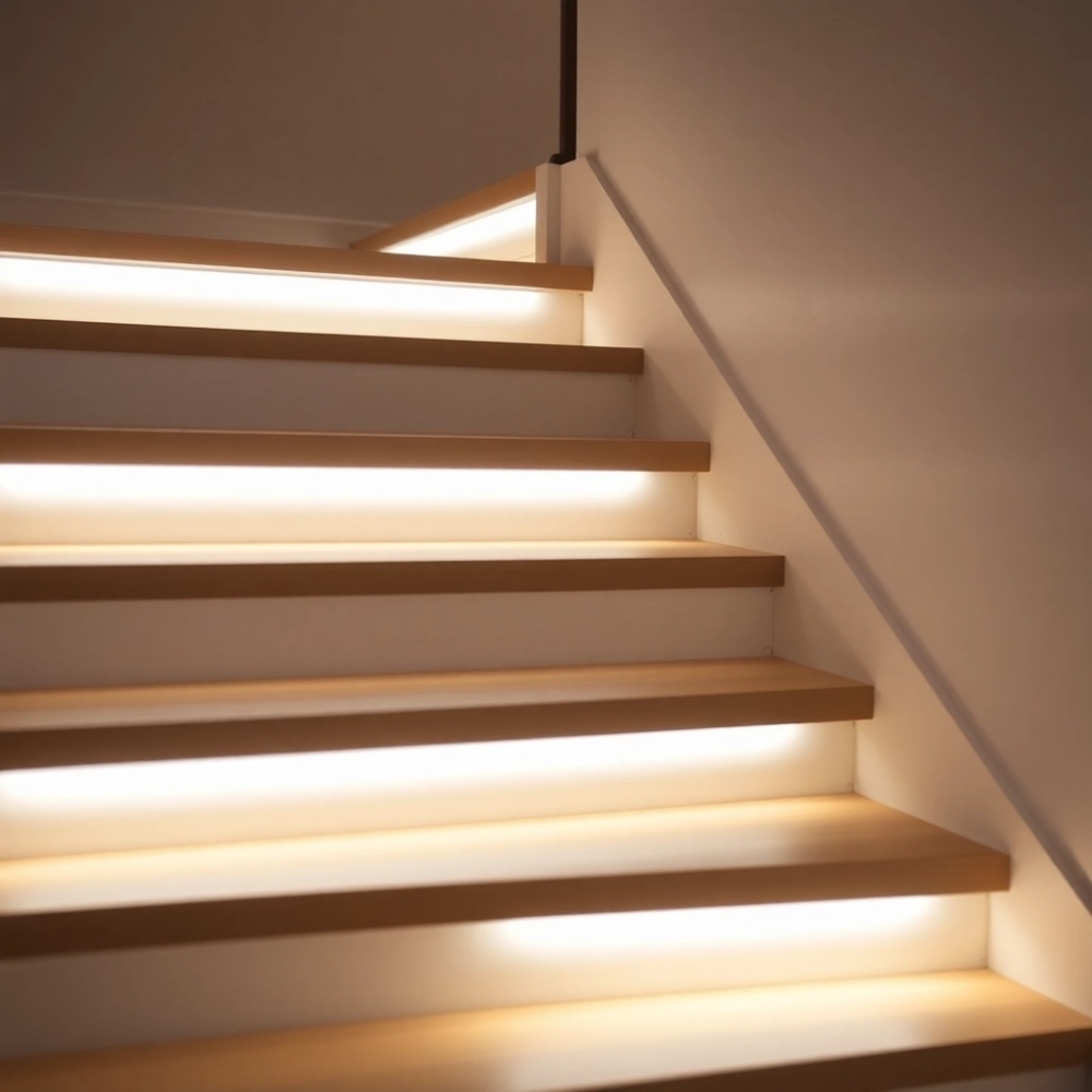 Lampki LED na schody