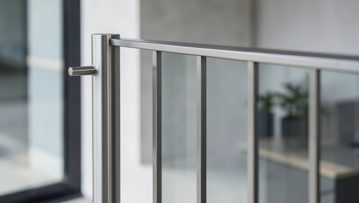 Metal minimalistyczny zamiast tradycyjnej balustrady