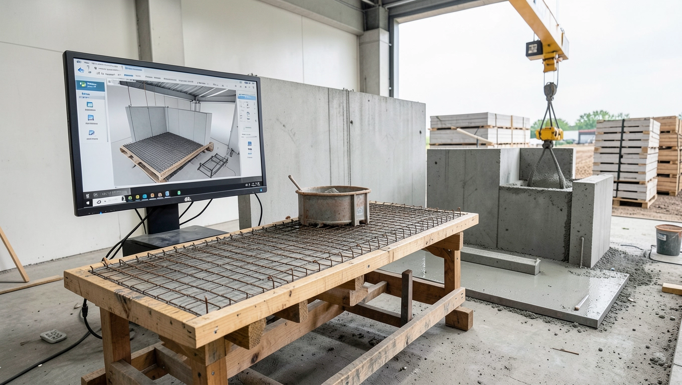 Produkcja ścian prefabrykowanych żelbetowych krok po kroku