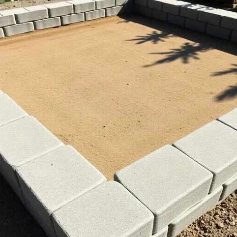 Fundament pod szklarnię z krawężników