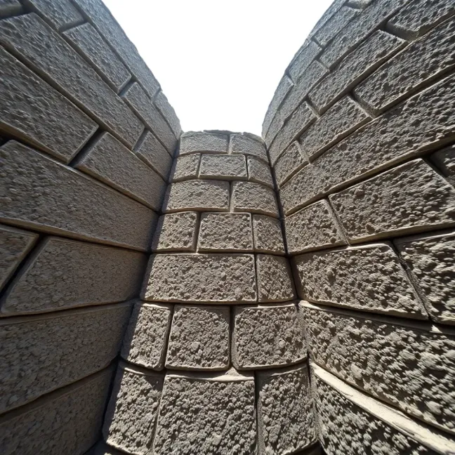 Mur oporowy z bloczków betonowych