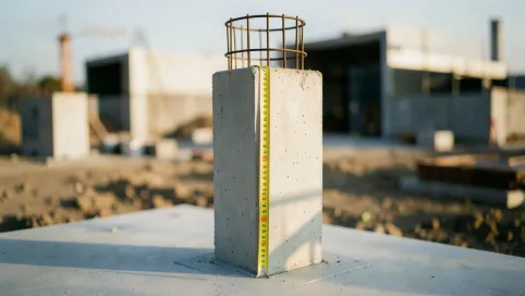 słupy prefabrykowane z betonu