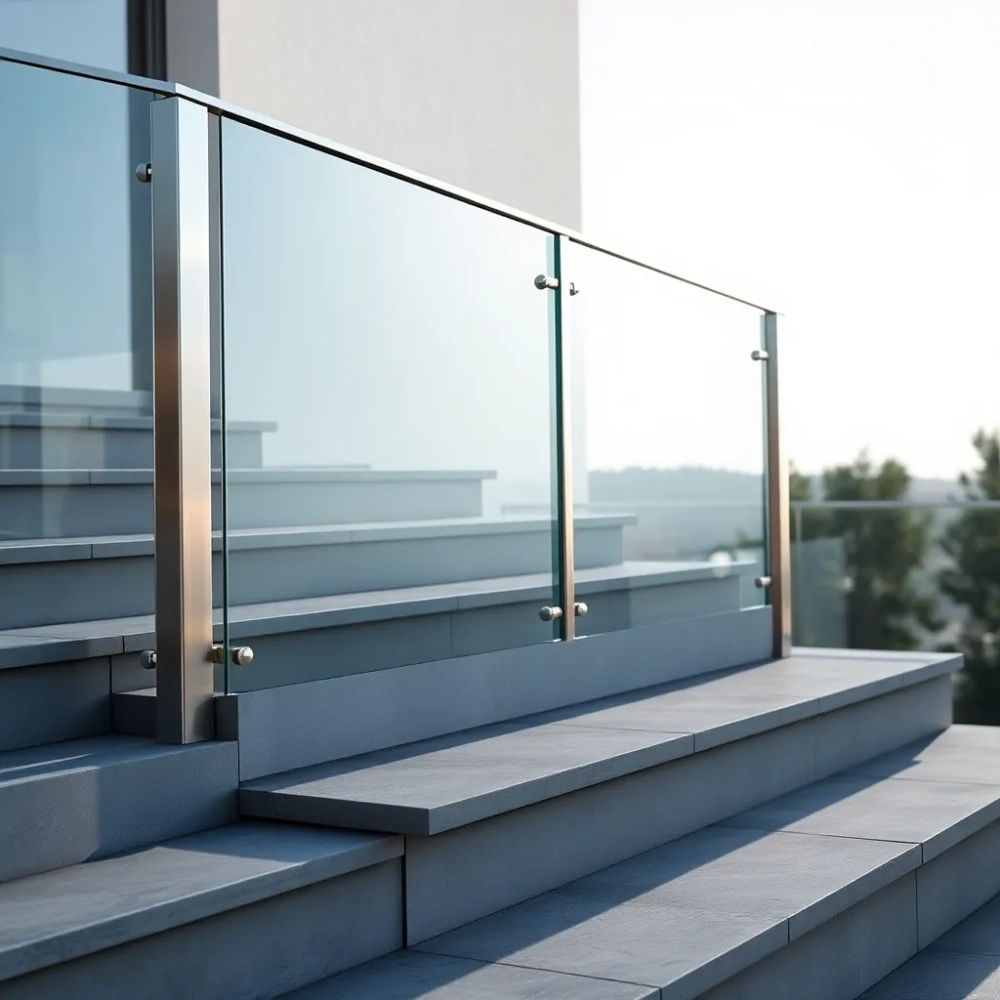 Balustrada na schody zewnętrzne