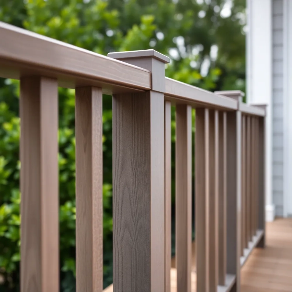 Balustrada z desek kompozytowych