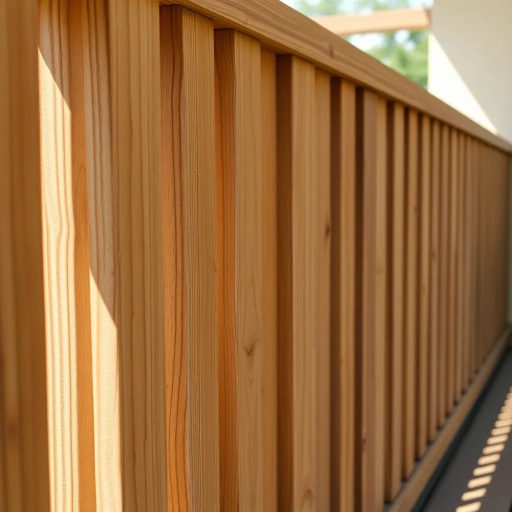 Balustrada z desek pionowych