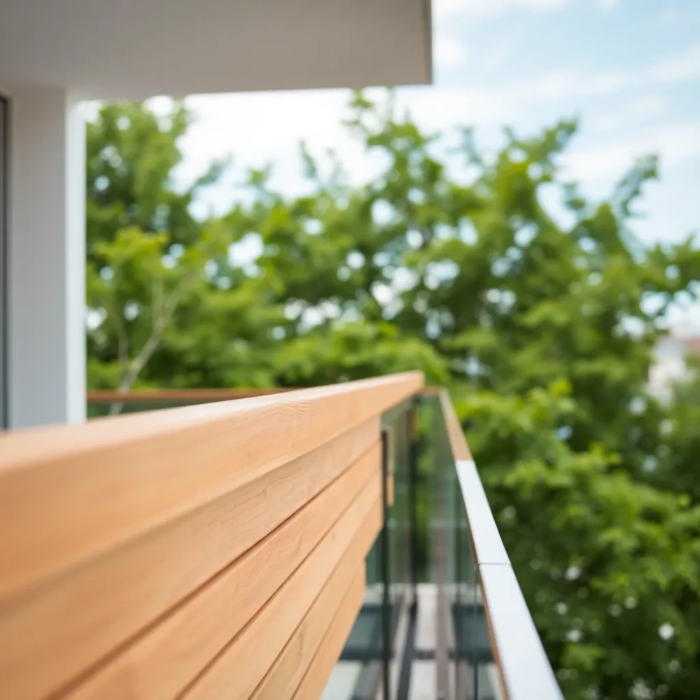 Balustrada z desek poziomych