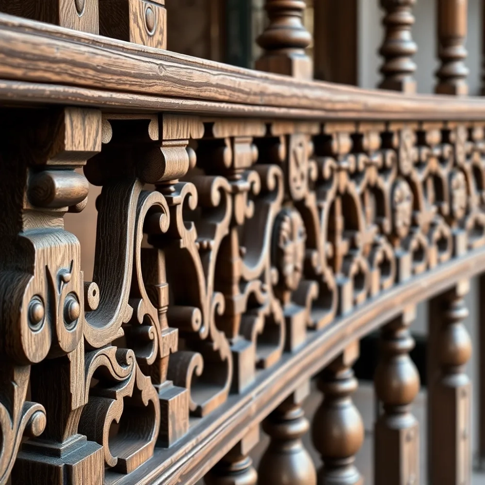 Balustrady balkonowe drewniane wzory