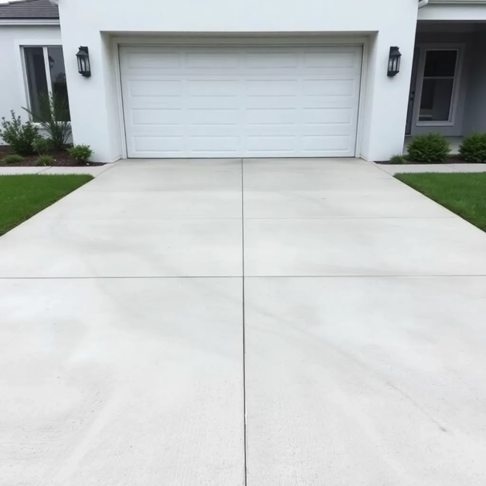 Betonowy podjazd do garażu