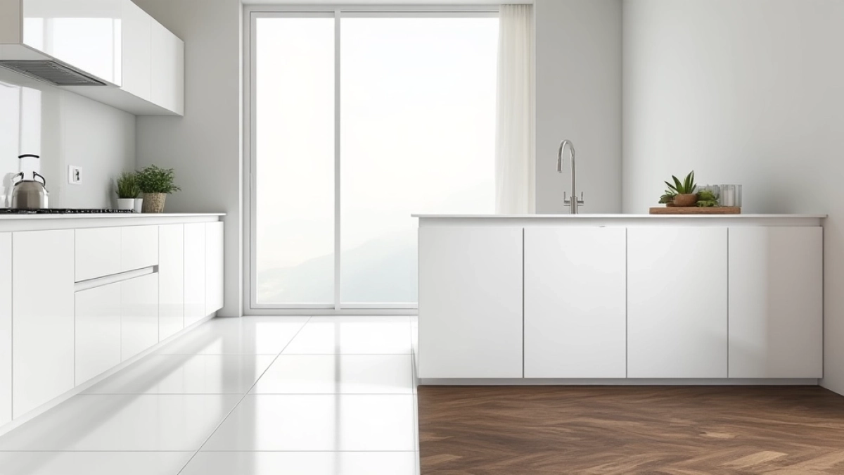 biała kuchnia jaka podłoga
