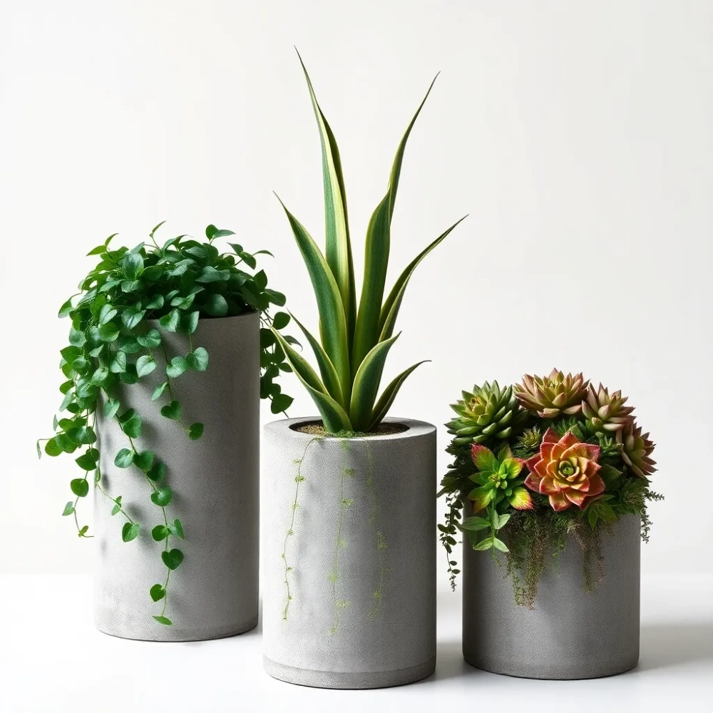 Co posadzić w betonowych donicach