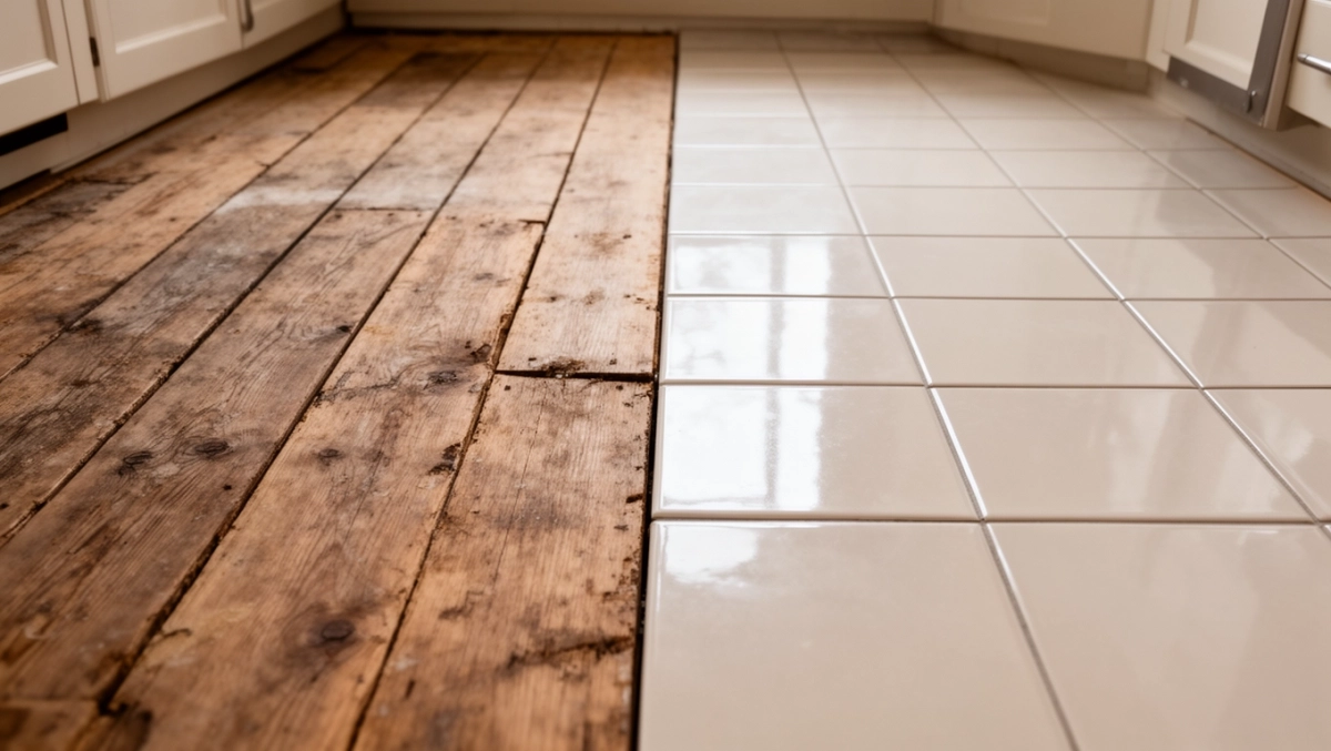 czy można kłaść płytki na drewnianą podłogę