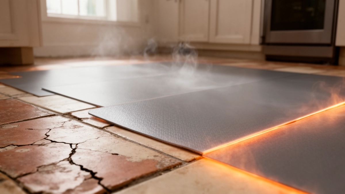 Czy można położyć panele winylowe na płytki przy ogrzewaniu podłogowym