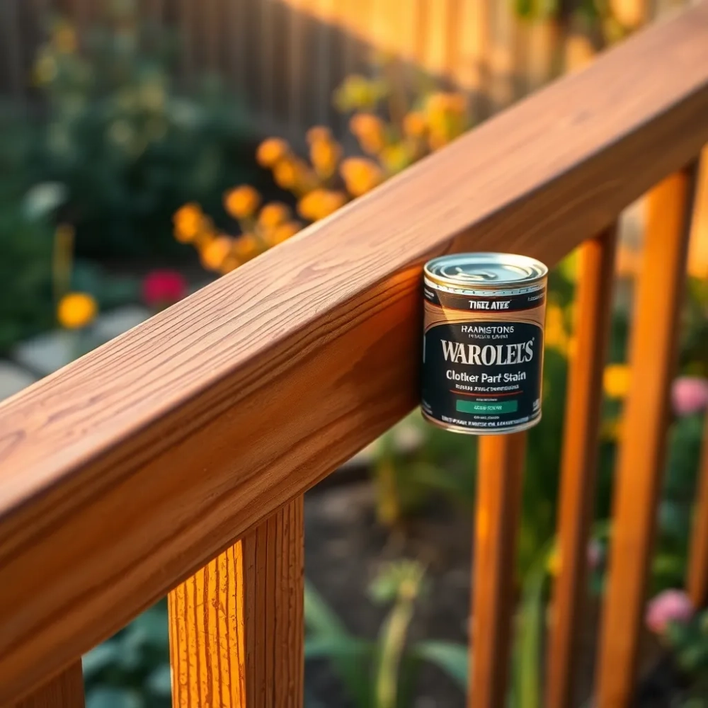 Czym pomalować poręcz drewnianą