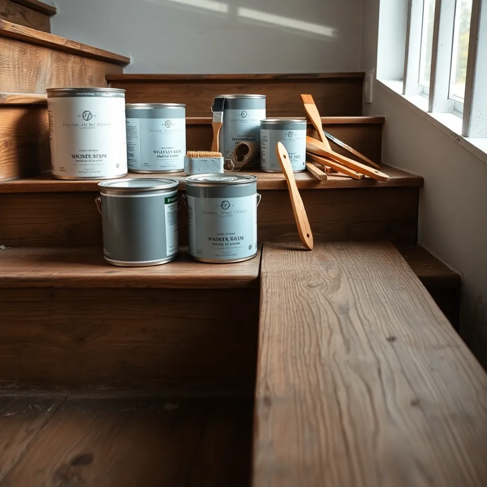 Czym pomalować stare schody drewniane