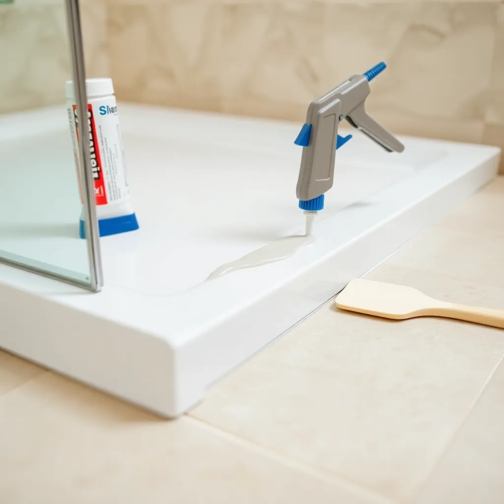 Czym przykleić brodzik do podłogi