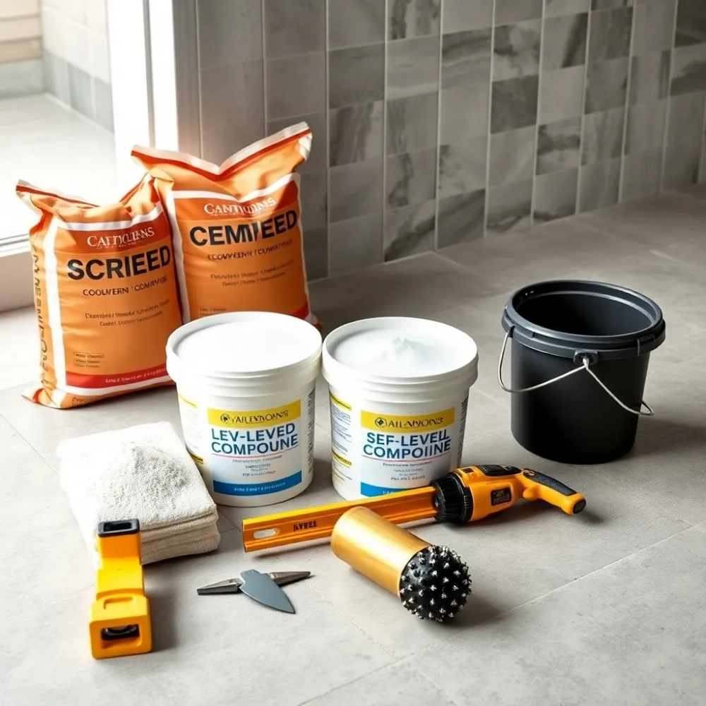 Czym wyrównać podłogę pod płytki