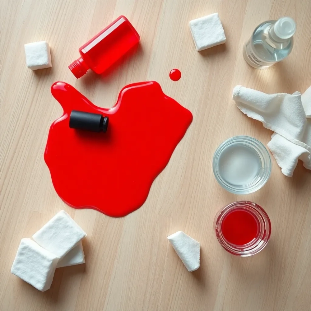 Czym zmyć lakier do paznokci z podłogi