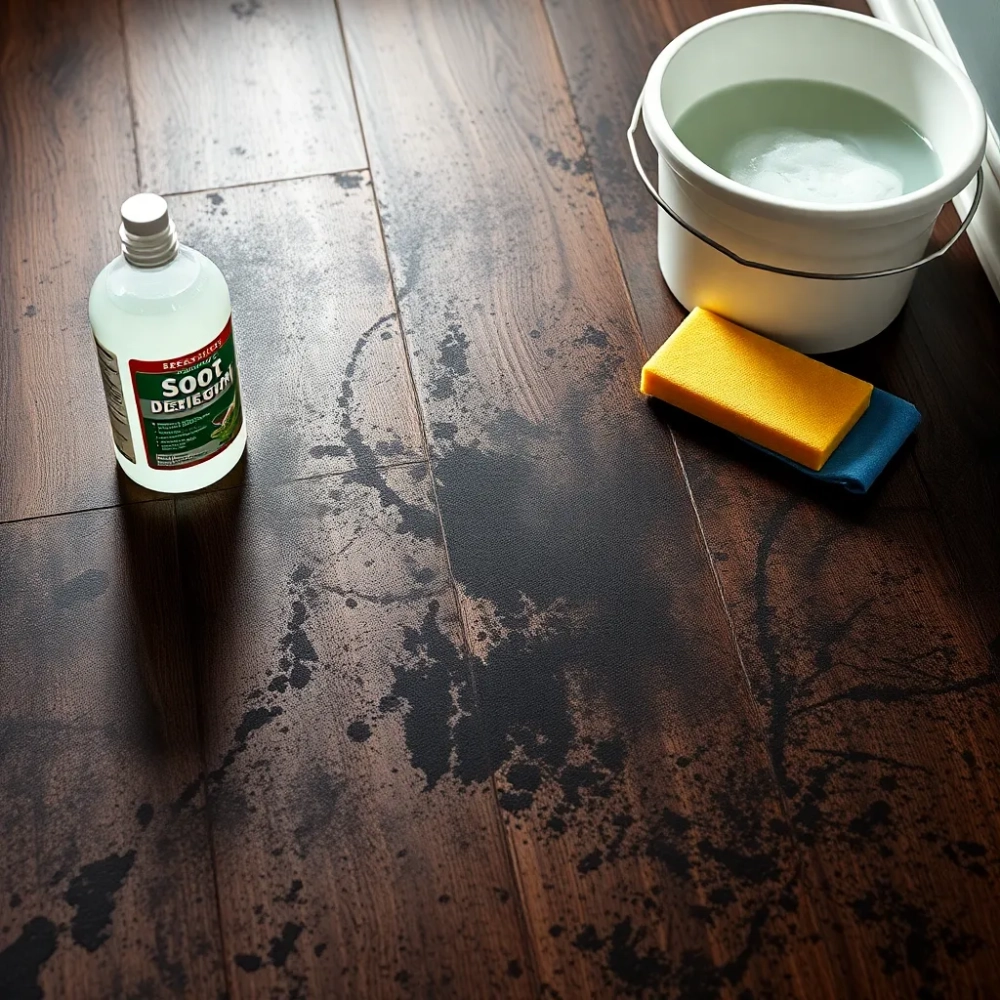 Czym zmyć sadzę z podłogi