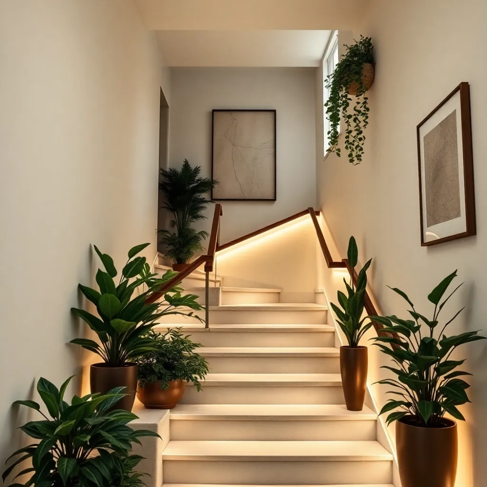 Dekoracja klatki schodowej w bloku