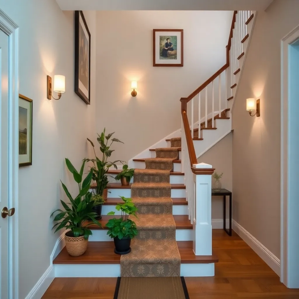 Dekoracja klatki schodowej w domu
