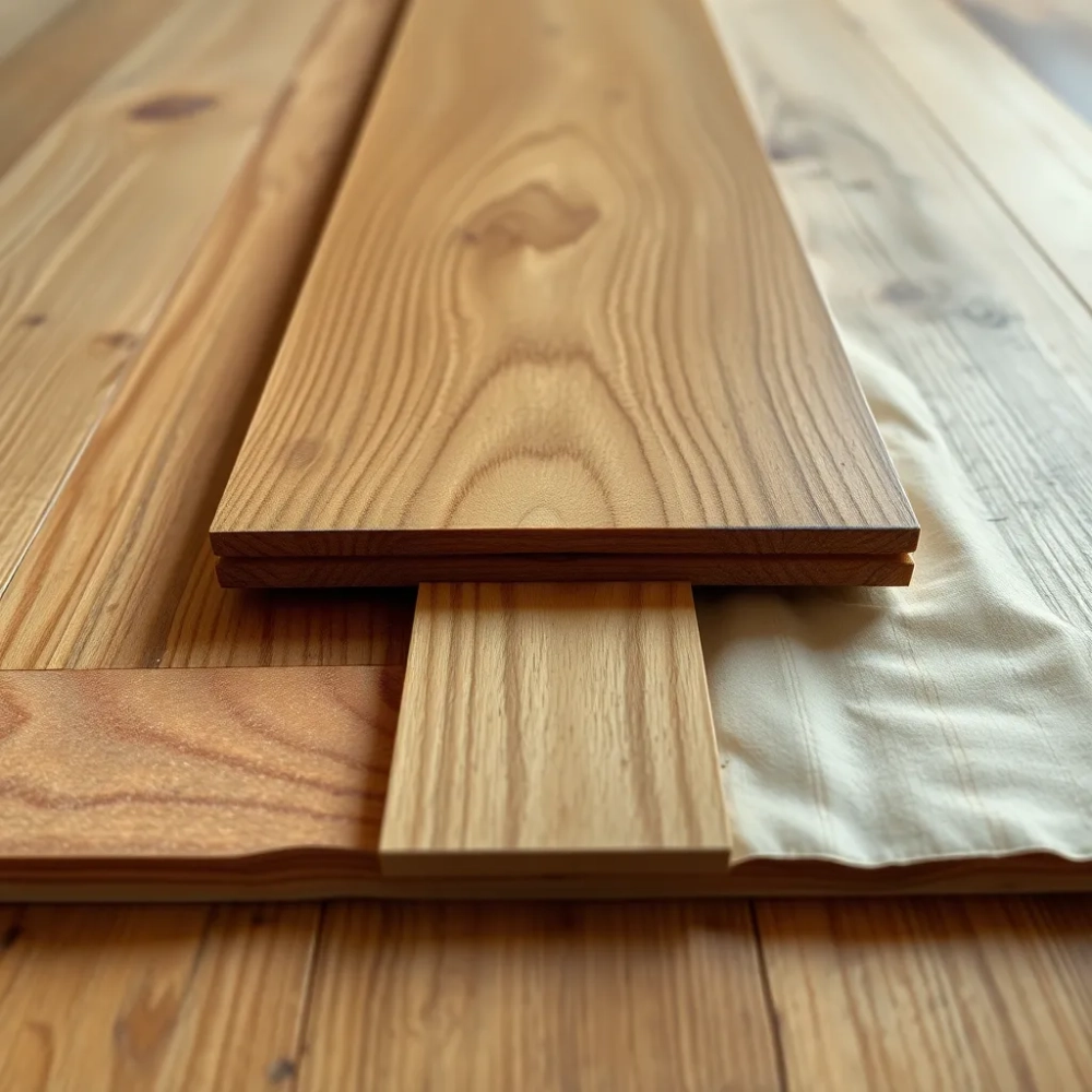 Deską podłogowa lita montaż