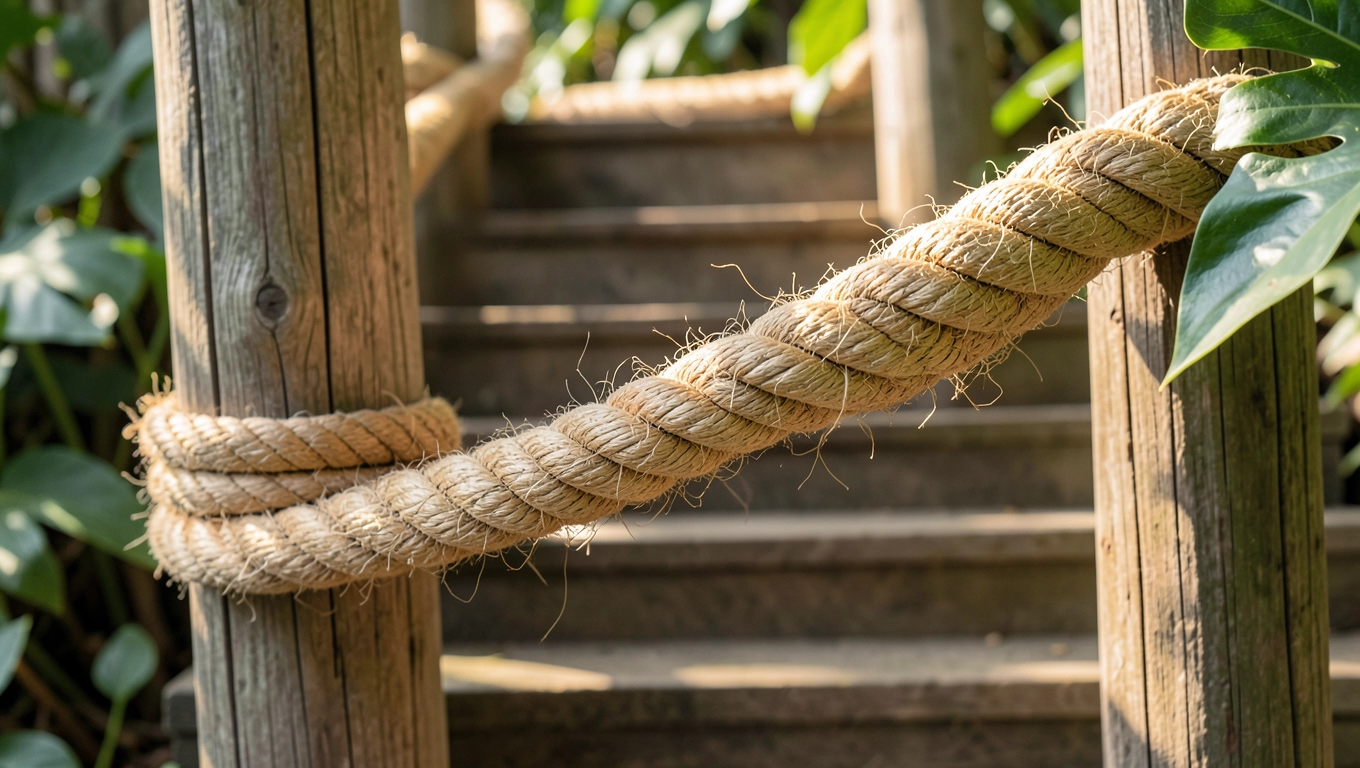 Dlaczego poręcz z liny jutowej jest eko i tania
