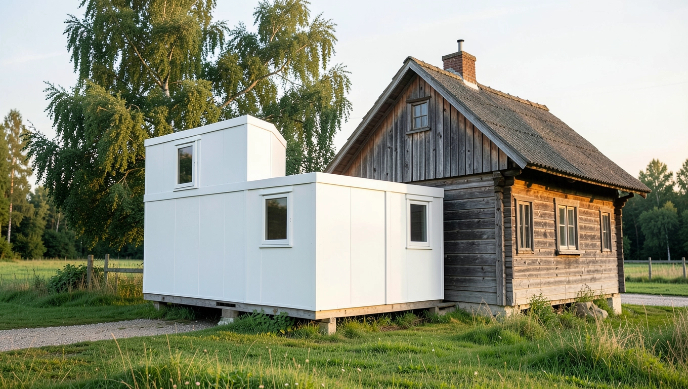 Dobudówka prefabrykatami w gminie Przystajń