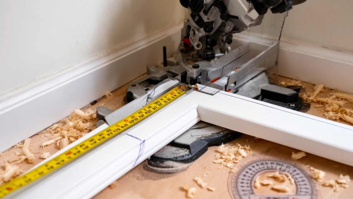 docinanie listwy przypodłogowej