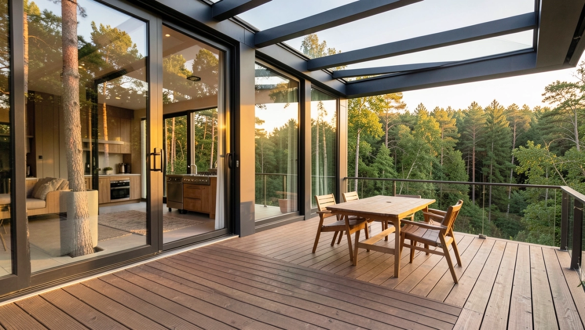 domy prefabrykowane z tarasem