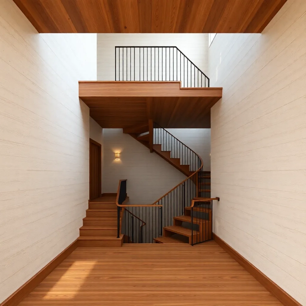 domy ze schodami w wiatrołapie