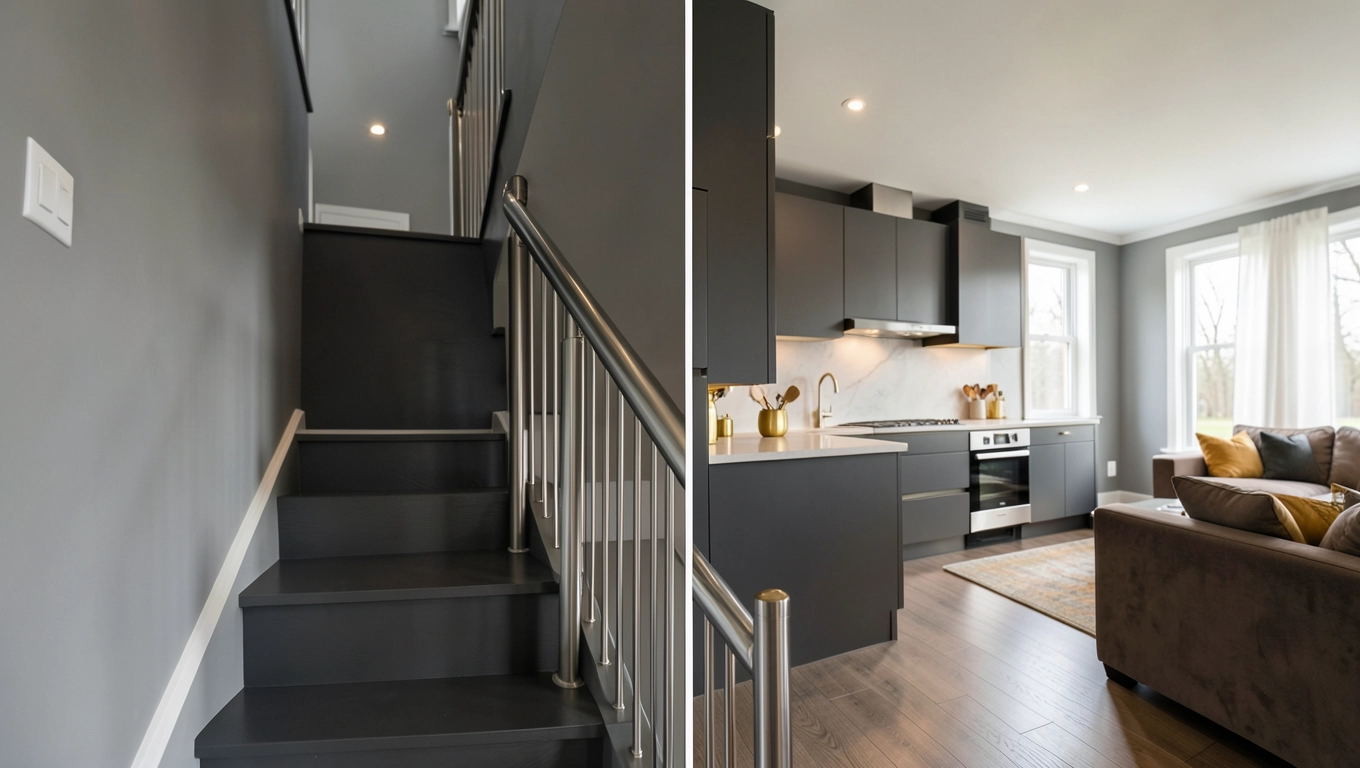 Dopasowanie poręczy schodowej do wnętrza