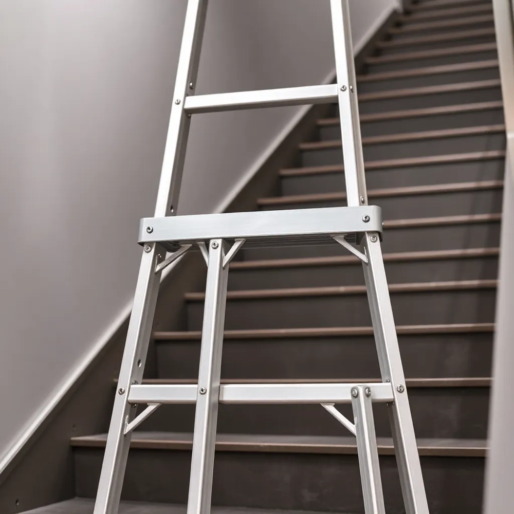 Drabina na schody z podestem