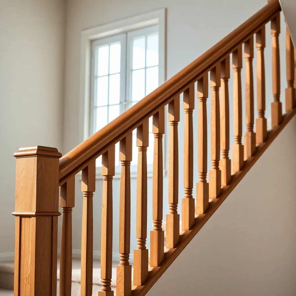 Drewniana balustrada na schody