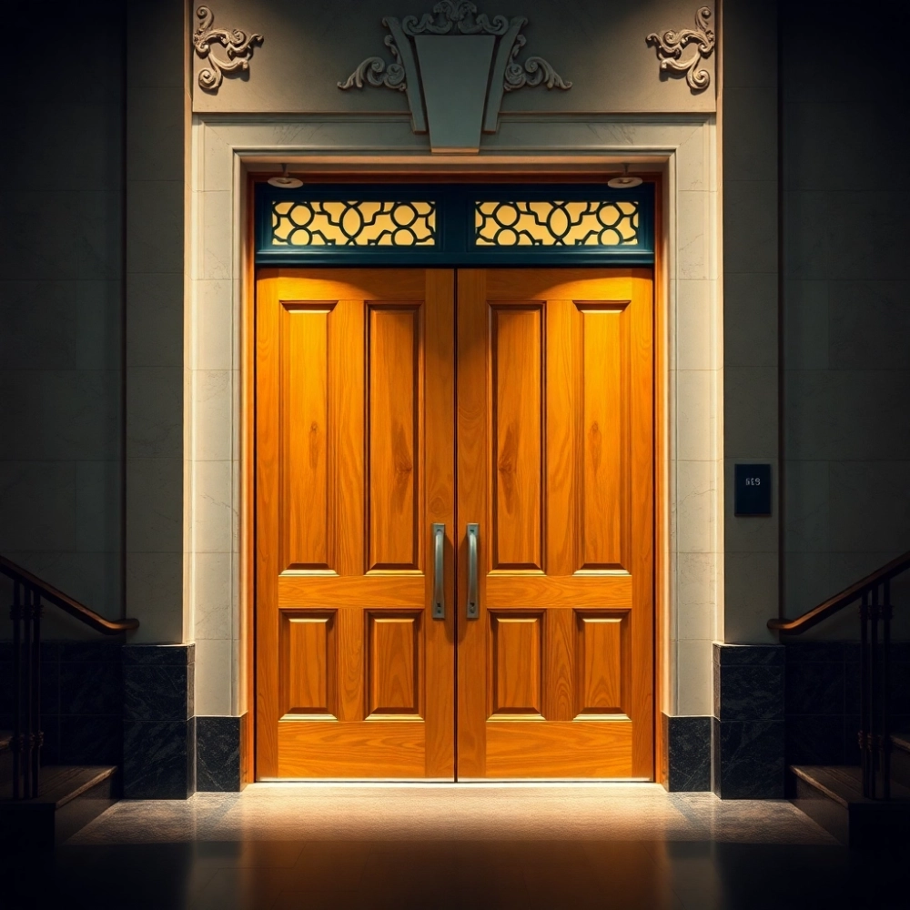 Drzwi wejściowe do klatki schodowej