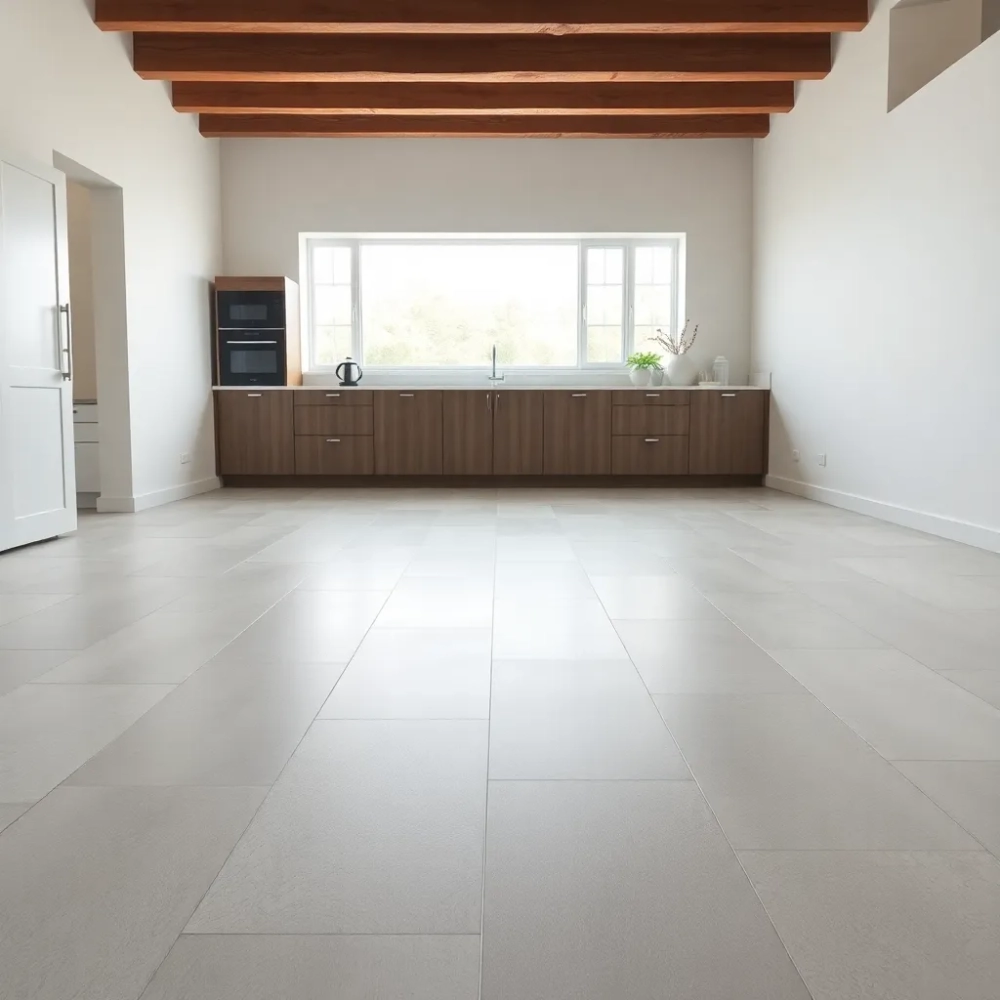 Duże płytki podłogowe do kuchni