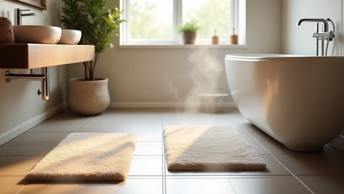 Dywaniki łazienkowe na ogrzewanie podłogowe