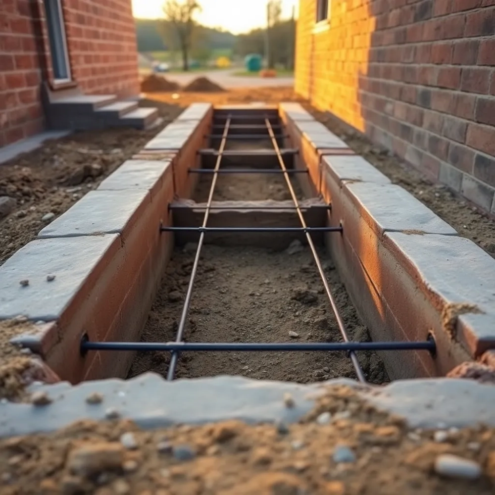 Fundament pod domek 35m2 murowany