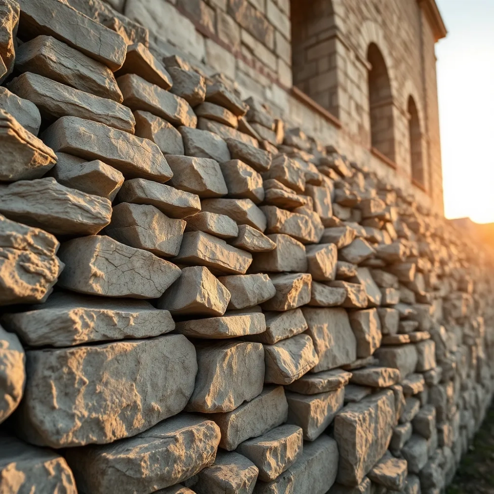 Fundamenty z kamienia wapiennego