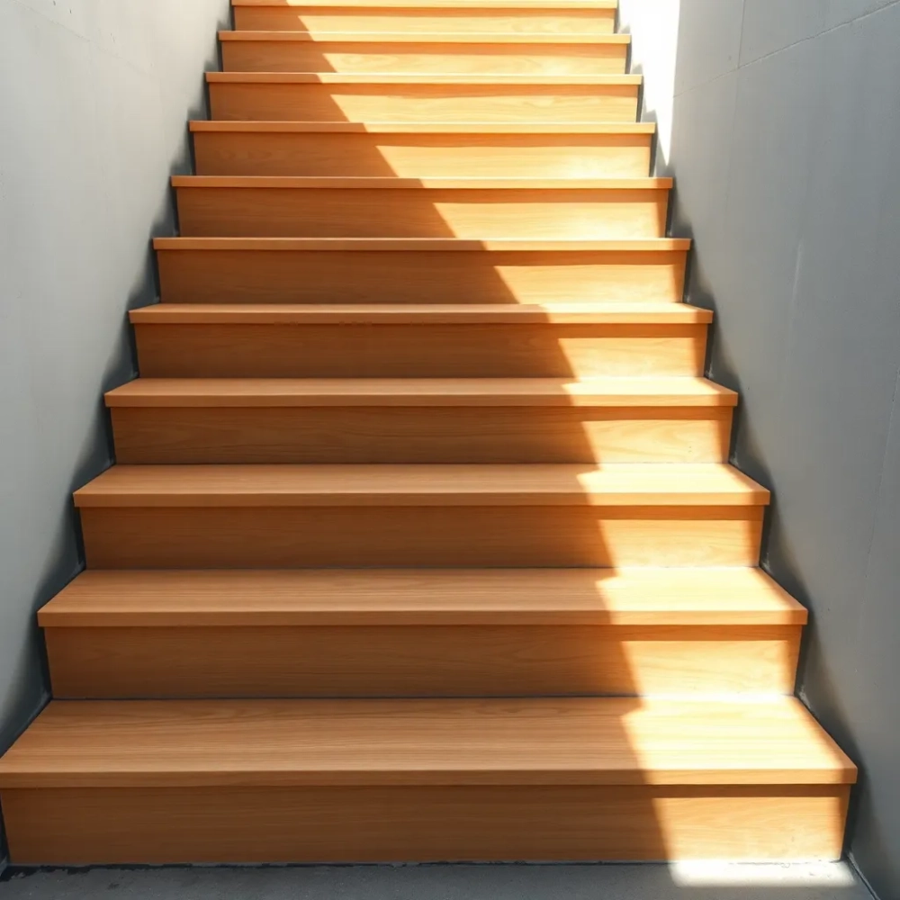 Gotowe stopnie drewniane na schody betonowe