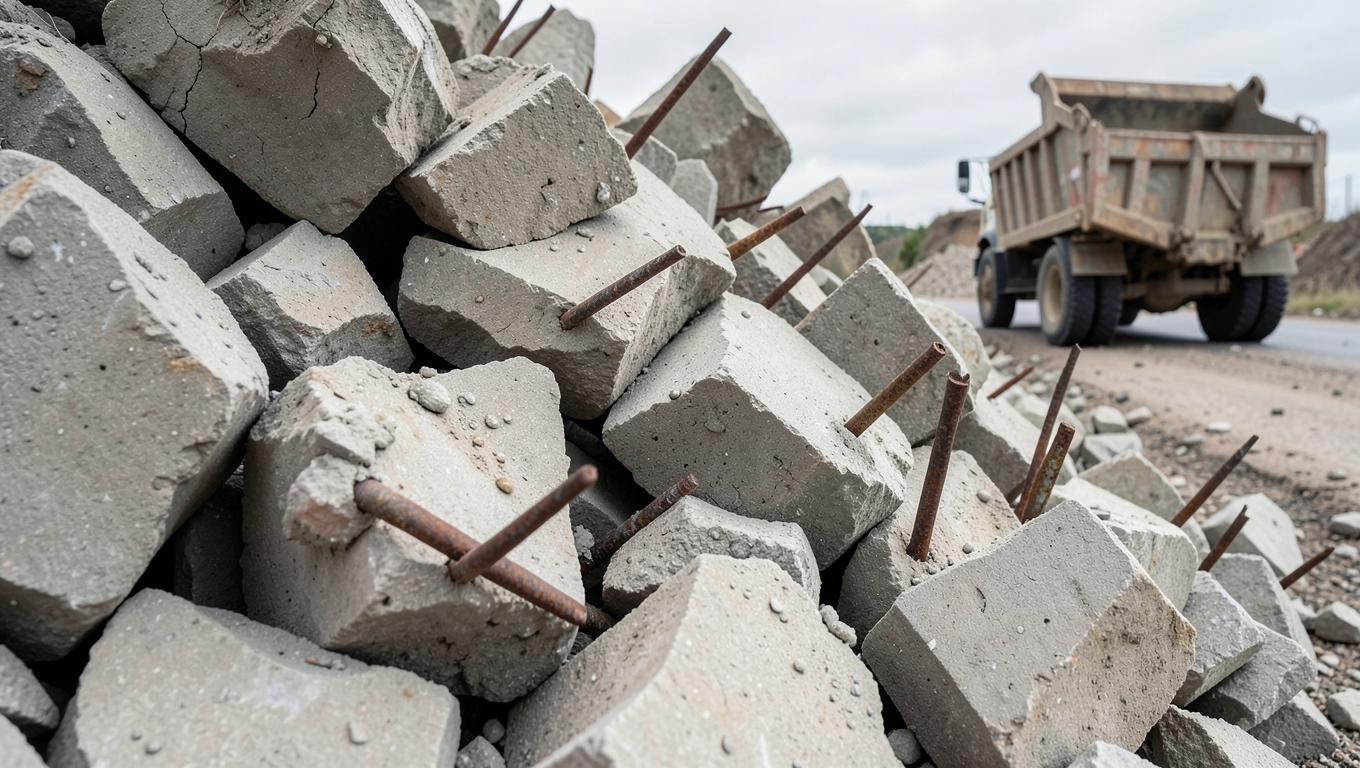 Gruz betonowy - ile waży kubik