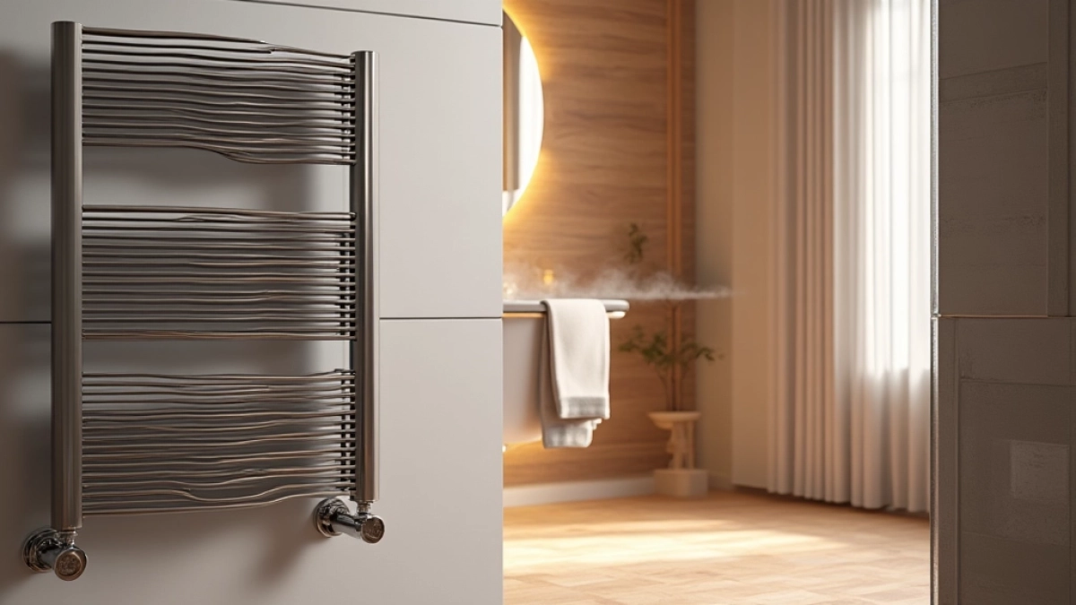 Grzejnik w łazience przy podłogówce