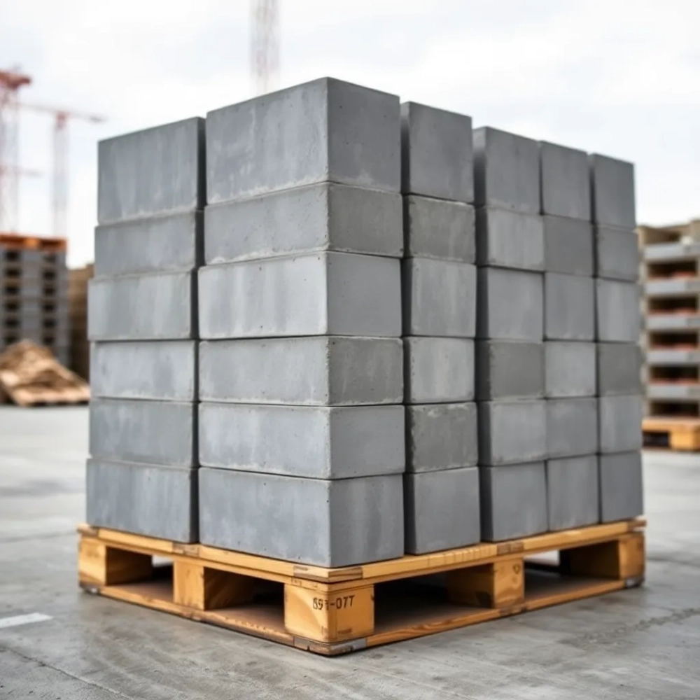 Ile bloczków fundamentowych na palecie