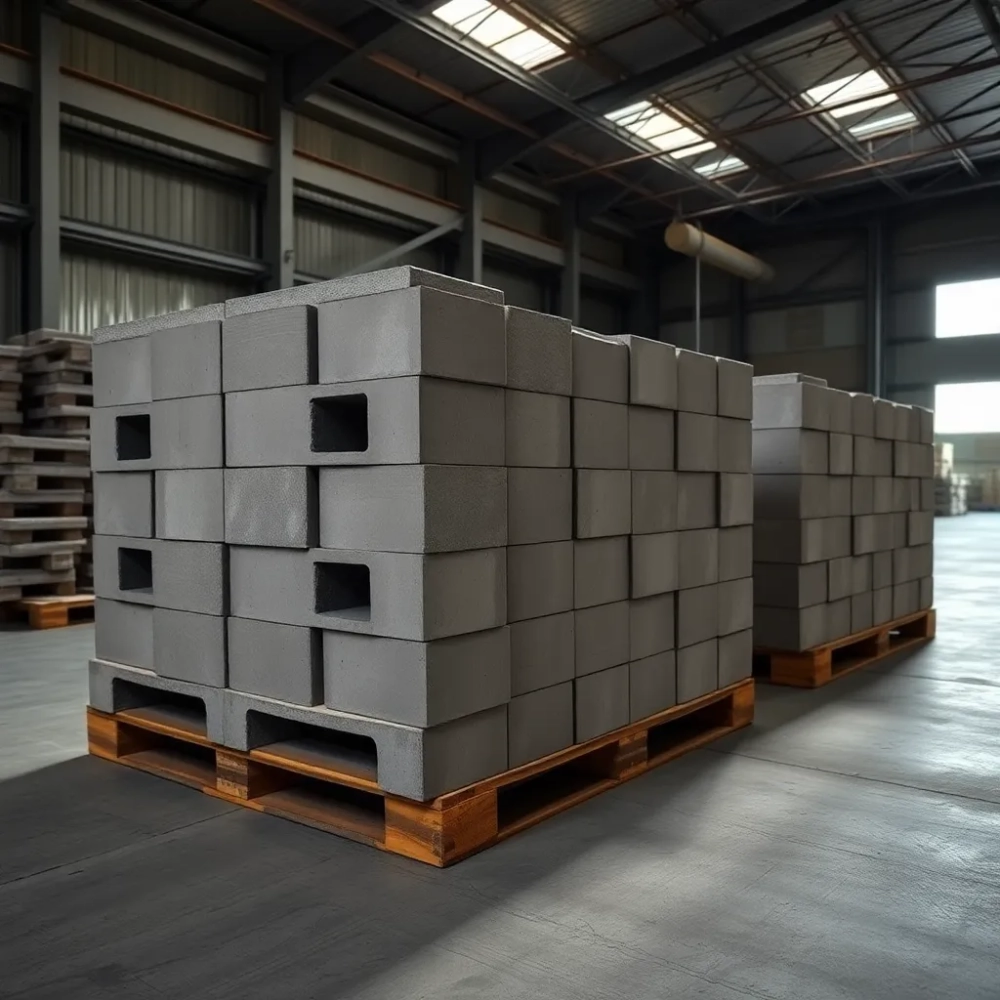 Ile waży paleta bloczków betonowych