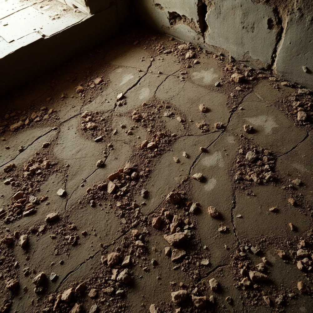 Izolacja podłogi w starej piwnicy