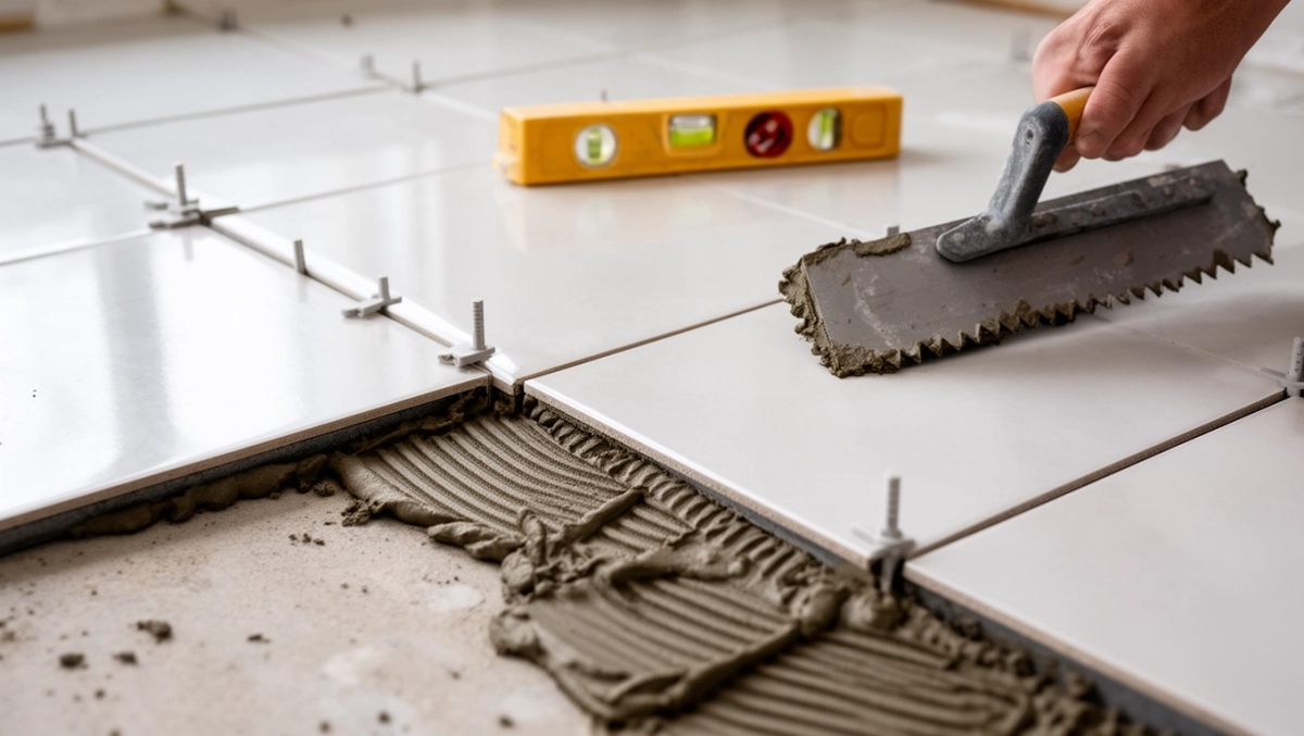 jak kłaść płytki podłogowe