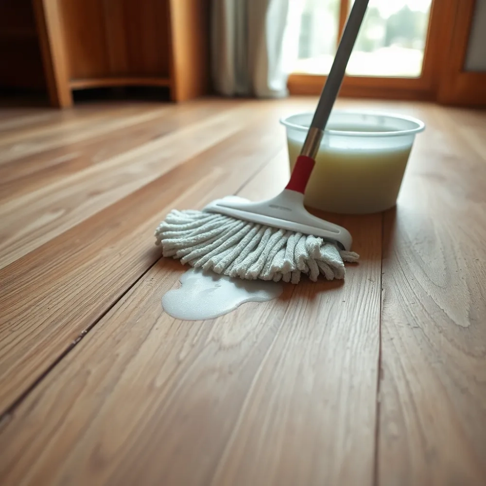 jak myć drewnianą podłogę