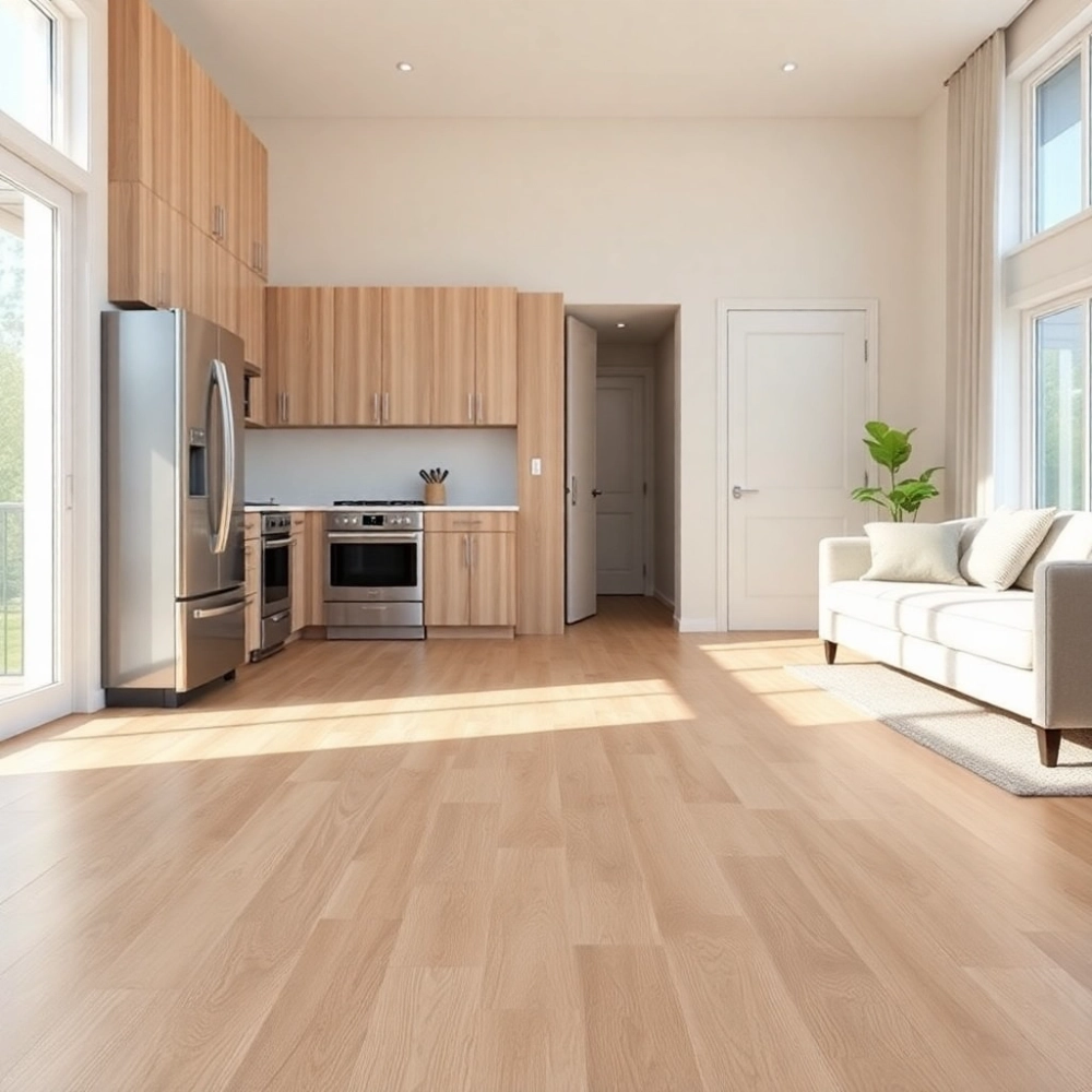 Jak połączyć podłogę w kuchni z salonem