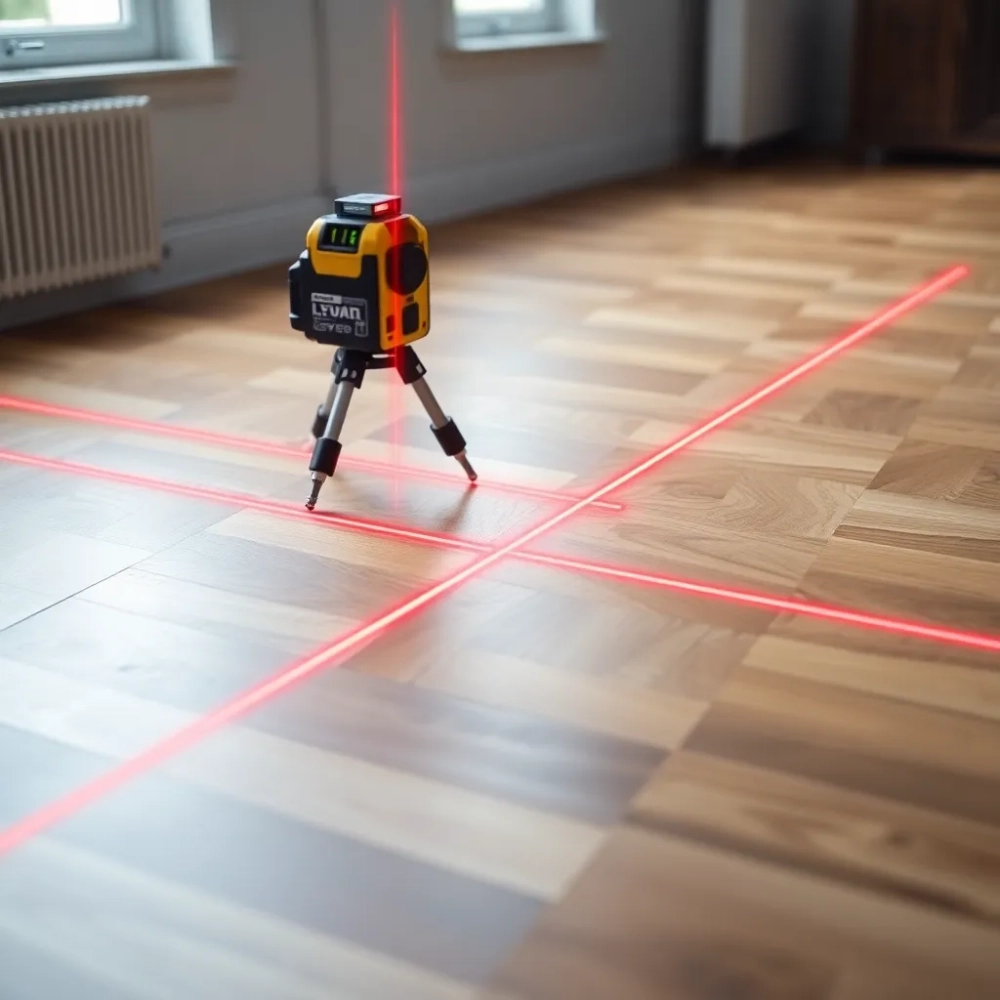 Jak sprawdzić poziom podłogi laserem